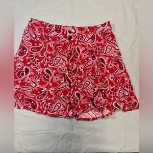 Forever 21 Red Skirt Size Small
